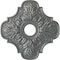 Ekena Millwork Peralta Ceiling Medallion (Fits Canopies up to 4 5/8"), 17 3/4"OD x 3 1/8"ID x 1"P, Platinum CM17PEPLS - alternate 1